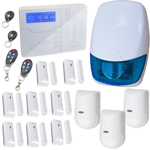 Antifurto domestico senza fili kit allarme da casa wireless sensori Bravo