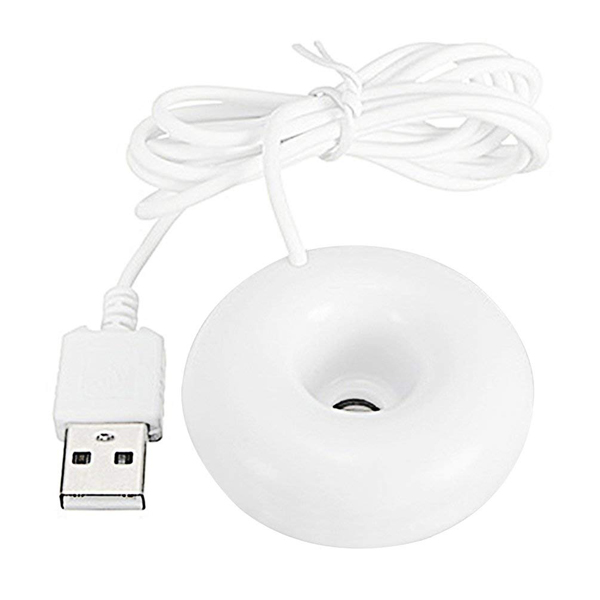 Umidificatore 420ML,mini umidificatore d'aria da tavolo ultrasonico di USB  con l'interfaccia di USB,Sette colori di luce,spegnimento automatico per  auto,Ufficio(Bianco+ventilatore+lampada di lettura) : : Casa e  cucina