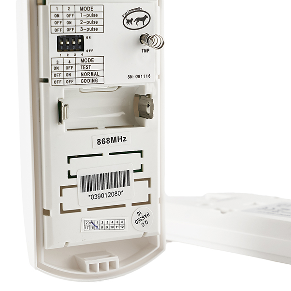 Sensore volumetrico PIR compatto batteria wireless 868 MHz Defender PET immune 